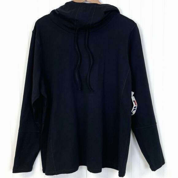 Fila Plus Size 1X Practice Pullover Hooded Top‎ Jersey Knit Activewear Workout - Picture 1 of 12